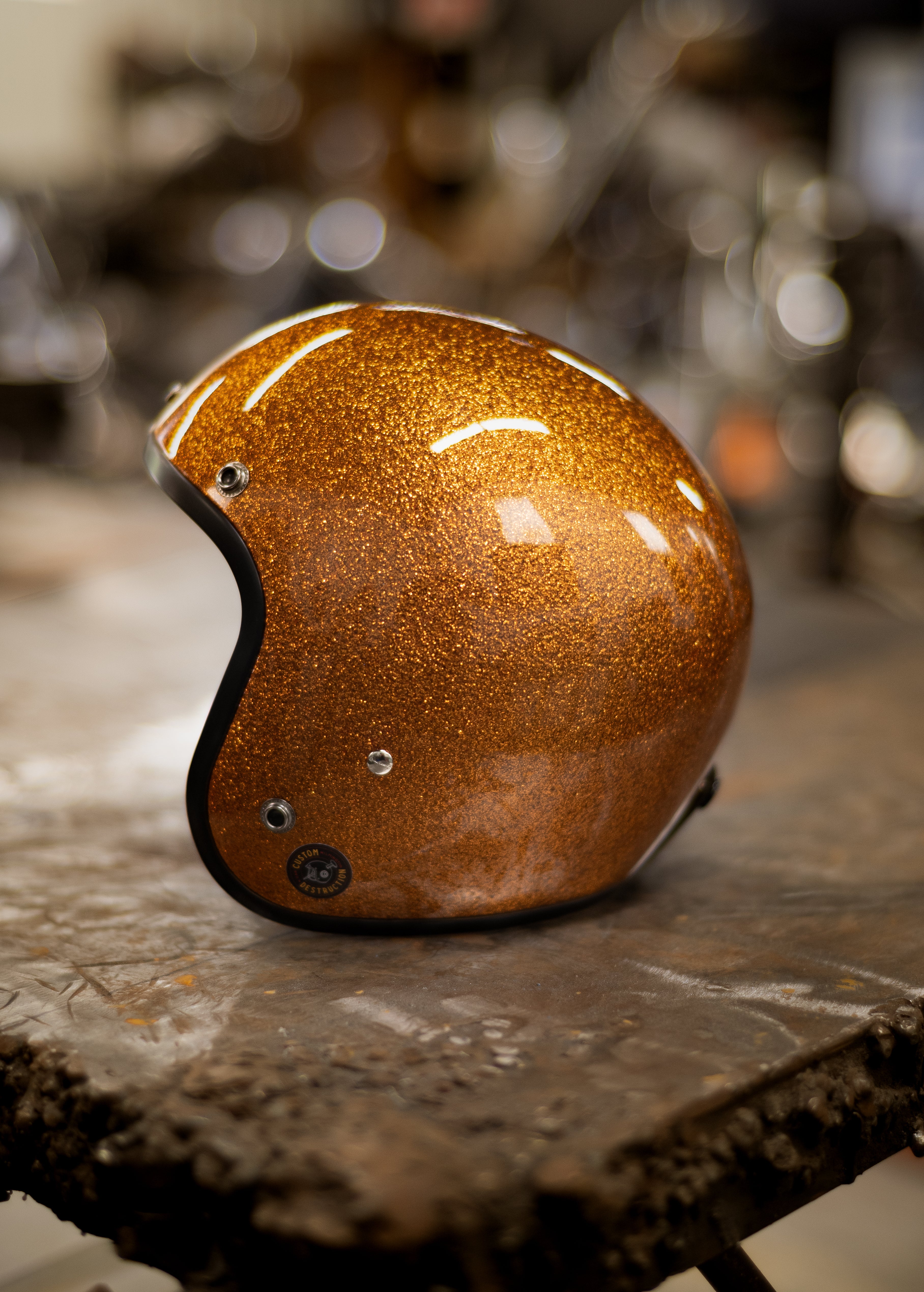 ROOTBEER METAL FLAKE WITH BLACK TRIM